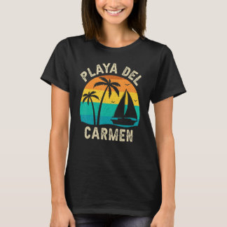 T-shirt Vintage Playa Del Carmen Sunset  Matching Family V