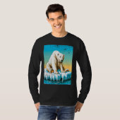T-shirt Vintage Polar Bear  Melting Arctic (Devant entier)