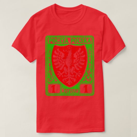 T-shirt Vintage PolognePolska Postage Design (Design devant)