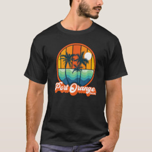 T-shirt Vintage Port Orange Florida Plage de vacances d'ét