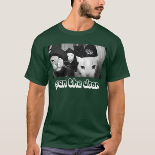 T-shirt Vintage Porte Ouverte Mème Drôle Gang Sarcastique