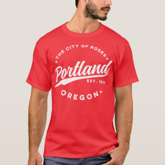 T-shirt Vintage Portland Oregon Ville de Rose Retro USA