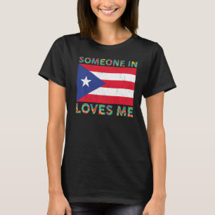 T-shirt Vintage Porto Rico Portoricaine Flag Pride Love