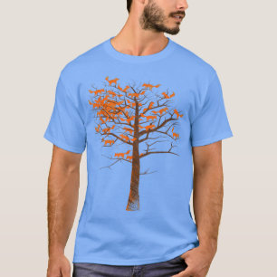T-shirt Vintage Pour Arbre Beau Amoureux des animaux