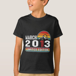 T-shirt vintage pour enfants de mars 2013