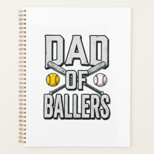T-shirt vintage pour papa de softball et baseball