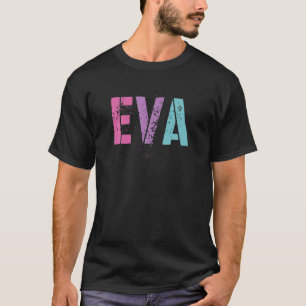 T-shirt Vintage prénom EVA Girl Rock Star Soeur Maman B