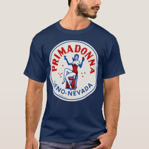 T-shirt Vintage Primadonna Club Reno Nevada