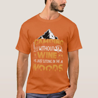 T-shirt Vintage Quote Camping Adventure vintage