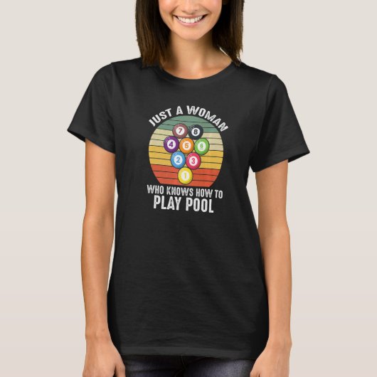 T-shirt Vintage Quote Pool Billiard 8 Ball (Devant)