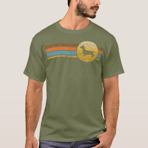 T-shirt Vintage race de chien Dachshund Retro amour animal
