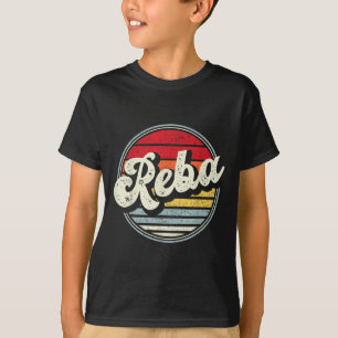 T-shirt Vintage Reba Nom Retro Style les années 70 80s d'a