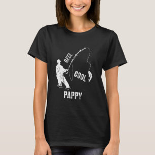T-shirt Vintage Reel Cool Pappy Fishing Fisherman Cadeau