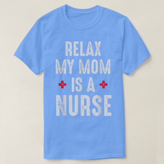 T-shirt Vintage Rela Ma mère est infirmière (Design devant)