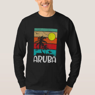 T-shirt Vintage Relaxant Tropical Aruba Distressed Sandy S