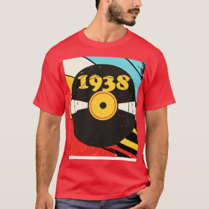 T-shirt Vintage Retro 1938 Birthday Shirt Vinyl Music