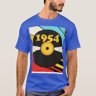 T-shirt Vintage Retro 1954 Birthday Shirt Vinyl Music
