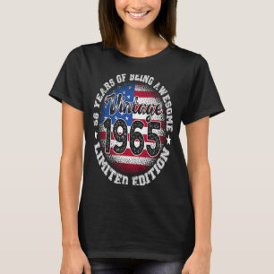 T-shirt Vintage Retro 1965 58e anniversaire 58 ans Amer