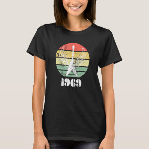 T-shirt Vintage Retro 1969 Distressed Rock & Roll Guitar