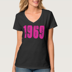 T-shirt Vintage Retro 1969 Distressed Rock & Roll Music 1