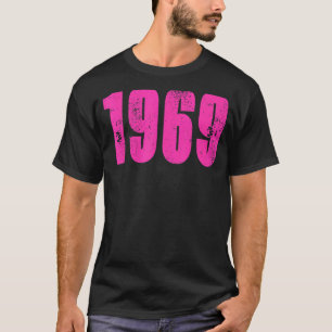 T-shirt Vintage Retro 1969 Distressed Rock & Roll Music 1
