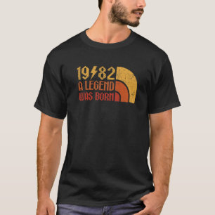 T-shirt Vintage Retro 40th Birthday Tee A Legend Born