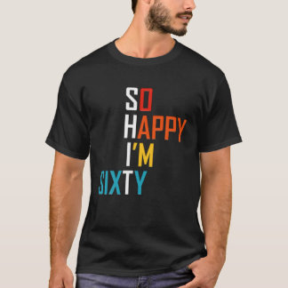 T-shirt Vintage Retro 60 Years Old Gift 1959 Funny 60th Bi