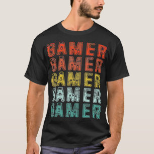 T-shirt Vintage Retro 70's 80's Style jeu vidéo Hommes gar