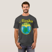 T-shirt Vintage Retro Alaska Cultivé (Devant entier)
