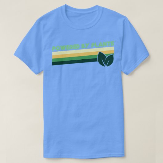 T-shirt Vintage Rétro Alimenté Par Des Plantes (Design devant)