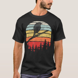 T-shirt Vintage Retro American Robin Bird