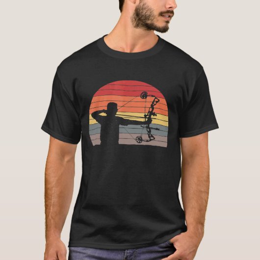 T-shirt Vintage Retro Archery (Devant)