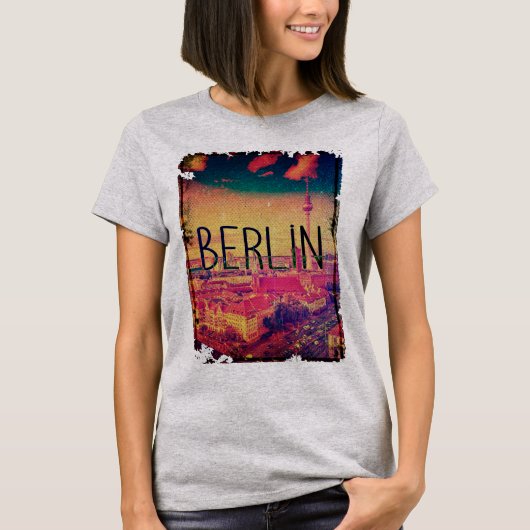 T-shirt Vintage Retro Berlin (Devant)