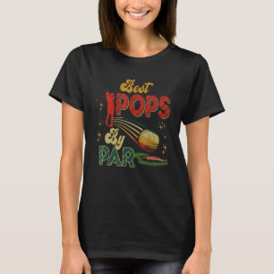 T-shirt Vintage Retro Best Pops By Par Golf Player Coach
