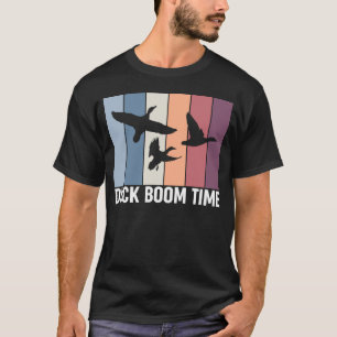 T-shirt Vintage Retro Canard Boom Temps Chasse Canard