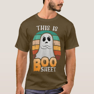 T-shirt Vintage Retro C'Est Botte Feuille Drôle Halloween 