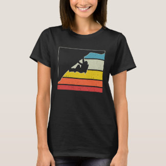 T-shirt Vintage Retro Climber Sport Escalade Bouldering 2
