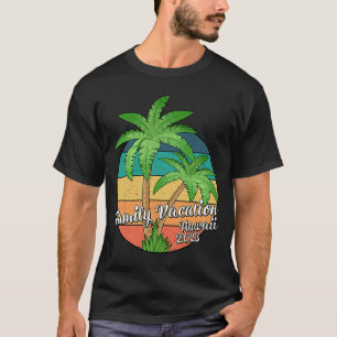 T-shirt Vintage Retro Family Vacation 2023 Hawaii Beach