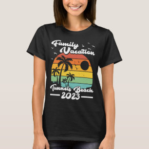 T-shirt Vintage Retro Family Vacation 2023 Tunnels Hawaii