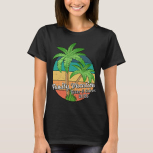 T-shirt Vintage Retro Family Vacation 2023 Turks & Caicos