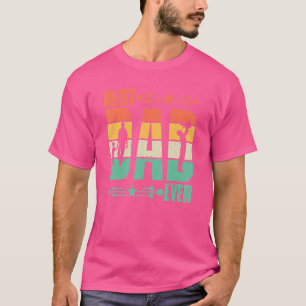 T-shirt Vintage Retro Fête des Pères Meilleur Papa Pour Ho