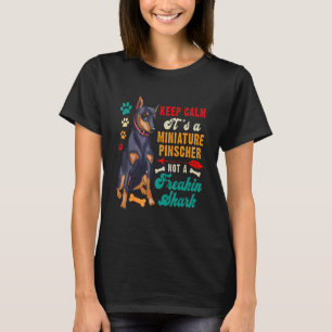 T-shirt Vintage Rétro Gardez Votre Calme Miniature Pinsche