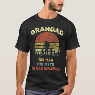 T-shirt Vintage Retro Grand L'Homme Le Mythe La Mauvaise I