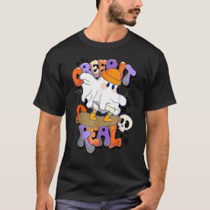 T-shirt Vintage Retro Halloween Creep it real Ghost Boy Fa
