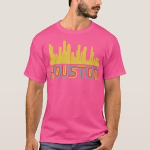 T-shirt Vintage Retro Houston Texas Skyline