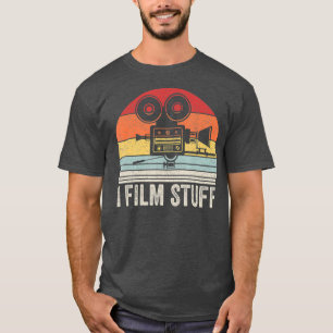 T-shirt Vintage Retro I Film Stuff Chemise cinéaste Cadeau