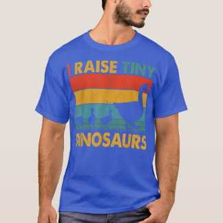T-shirt Vintage Retro I Raise Tiny Dinosaures Funny Goose