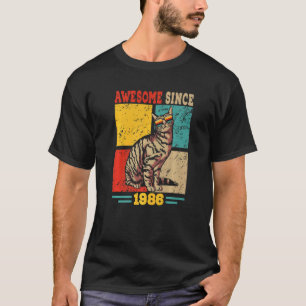 T-shirt Vintage Rétro Incroyable Depuis 1986 36e Anniversa