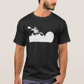 T-shirt Vintage Retro Kayak Rider (Devant)