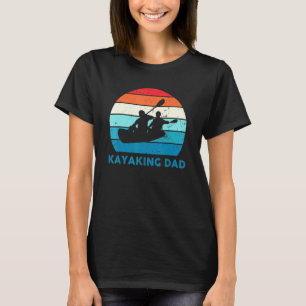 T-shirt Vintage Retro Kayaking Papa Kayak Silhouette Couch